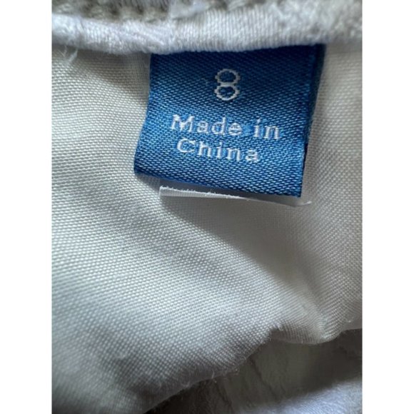 SIMPLY VERA WOMENS DENIM PANTS WHITE SIZE 8 VERA WANG - Picture 3 of 9